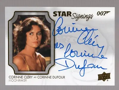 Corinne Clery As Corinne Dufour 2020 Upper Deck James Bond Auto **moonraker** • $17.99