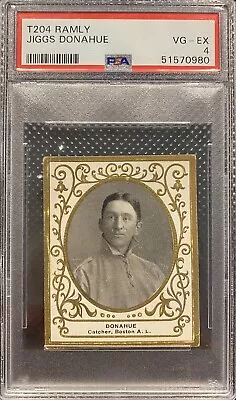 1909 Ramly T204 Jiggs Donahue Oval Frame PSA 4 VG-EX POP 4 • $100