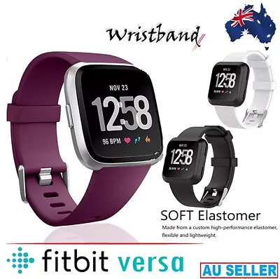 $9.95 • Buy For Fitbit Versa 2 Replacement Silicone Wrist Strap Wristband Sports Watch Band