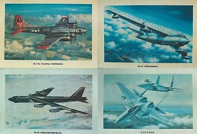 Set Of 4 - 12  X 16  Unframed Airplane Prints.  (B-17 B-47 B-52 And F-15).   • $29.95