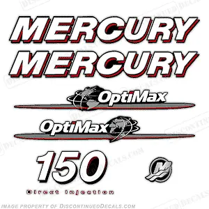 Fits Mercury 150hp Optimax Outboard Engine Decal Kit 2007 - 2008 Decals In Stock • $79.95