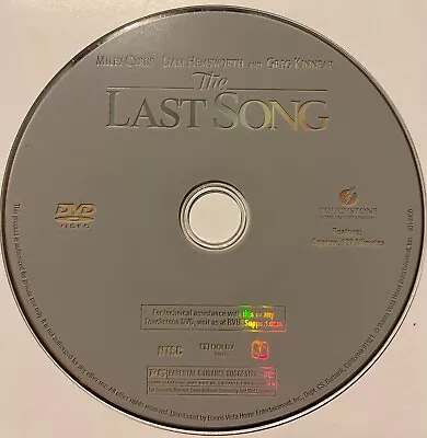 The Last Song - Dvd (disc Only No Case Miley Cyrus Liam Hemsworth) • $2.82