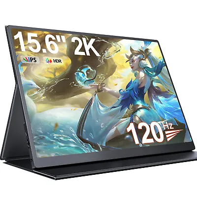 UPERFECT 15.6  2K 120Hz Portable Monitor 2*USB C Extend Display For Game Switch • $129.99