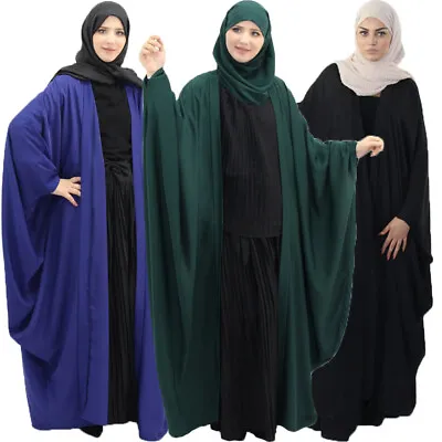 Kimono Cardigan Muslim Women Open Abaya Islamic Caftan Kaftan Maxi Dress Robe • $39.44