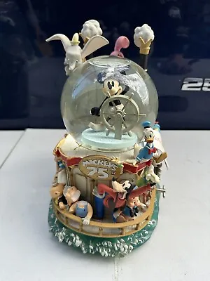 Disney Mickey’s 75th Anniversary Steamboat Ride SnowGlobe Musical 3D • $99.99