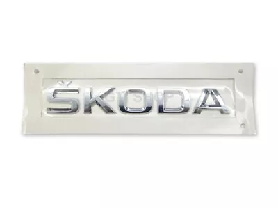 Original SKODA Rear Trunk Lid Emblem / Badge For Superb Octavia Fabia • $18