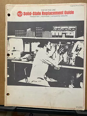 Vtg RCA Catalog 1967 Solid-State Replacement Guide SK Transistors Rectifiers • $13.98