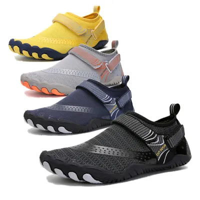 Mens Water Shoes Quick Dry Barefoot Swim Diving Surf Aqua Beach Vaction Size • $13.29