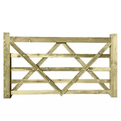 8ft X 4ft Larch Timber Diamond Brace Wooden Farm Entrance Field Garden Gate • £189.70