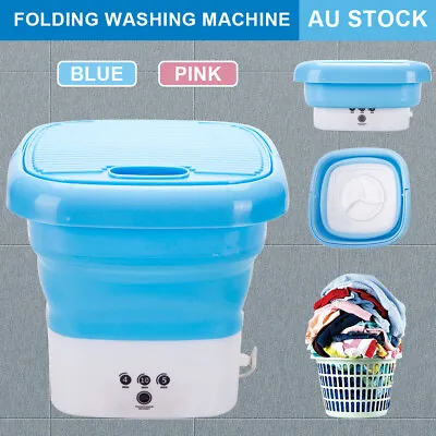 $49.95 • Buy Mini Portable Washing Machine Laundry Tub Folding Automatic Clothes Bucket Dryer