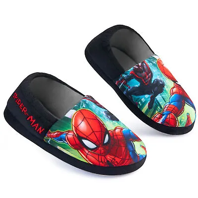 Marvel Spiderman Boys Slippers - Avengers Slippers For Boys • £13.49