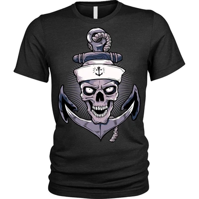 £8.99 • Buy Anchor Skull T-Shirt Unisex Mens
