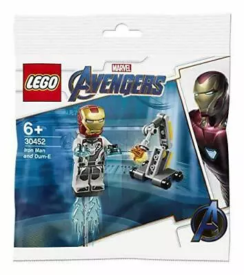 LEGO Iron Man And Dum-E. 30452. Ironman Avengers. PolyBag. RARE. RETIRED. SEALED • $14.99