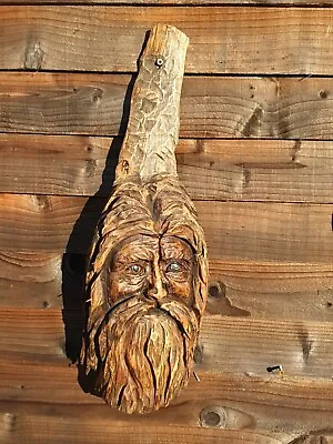 £59.99 • Buy Chainsaw Carved Green Man / Wood Spirit  