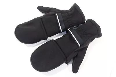 Isotoner Black Small / Medium Flip-top Mittens Gloves Mens New • $16.20