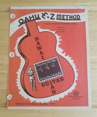 Vtg Sheet Music OAHU E-Z METHOD Hawaiian Guitar ONWARD CHRISTIAN SOLDIERS 24EZ • $4.99