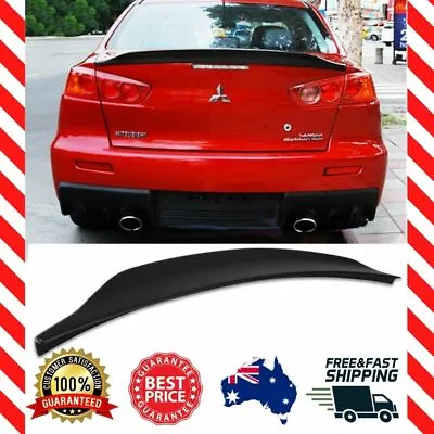 $100 • Buy Fits 08-17 Mitsubishi Lancer EVO X CJ ES Duckbill Trunk Spoiler Wing Matte Black