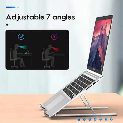 PORTABLE ADJUSTABLE LAPTOP STAND TABLET HOLDER Foldable NOTEBOOK MAC BOOK Tool • $27.50