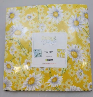 Benartex Daisy Delight 100% Cotton Precut  42 X 10  Squares -layer Cake • £33