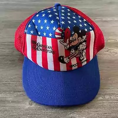 Vintage 1986 Disney Epcot Mickey Mouse The American Adventure Hat • $65