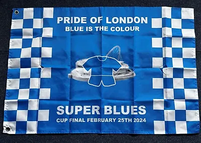 JOB LOT X 21 CHELSEA LEAGUE CUP FINAL 2024 FOOTBALL SUPPORTERS FLAGS - 3x2 FOOT • £25