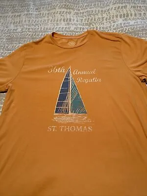 Graphic Tee XL Orange St Johns Bay 36th Annual Regatta St Thomas Cotton  Poly • $5.50