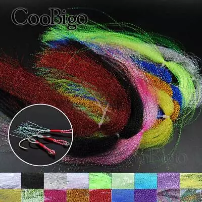 18 Colors Flashabou Holographic Lure Tinsel Crystal Flash Fly Tying Materials • $2.34