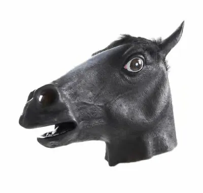 £13.99 • Buy Funny Latex Animal Adult Costume Horse Head Mask Fancy Dress Stag Hen Party UK