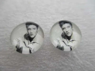 Elvis Presley Rock N Roll Stud Earrings 12mm • $4.41