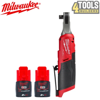 £169.10 • Buy Milwaukee M12FHIR38 12V FUEL 3/8  High Speed Ratchet With 2 X 2.0Ah Batteries