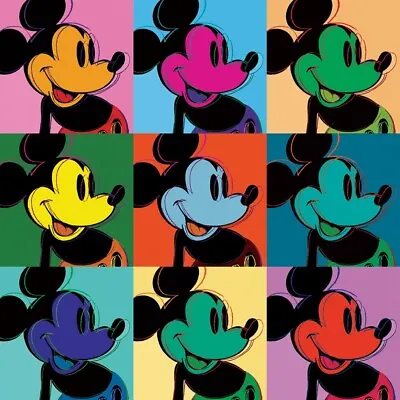 Andy Warhol Mickey Mouse #2  Canvas Print 17 X 17 • $39.99