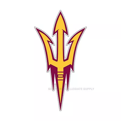 ASU ARIZONA STATE UNIVERSITY Sun Devils Large Pitchfork Decal • $14.95