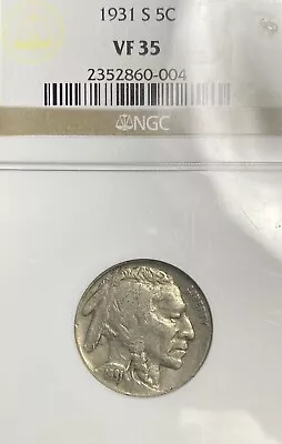 Ngc Vf-35! 1931-s Buffalo Nickel • $39