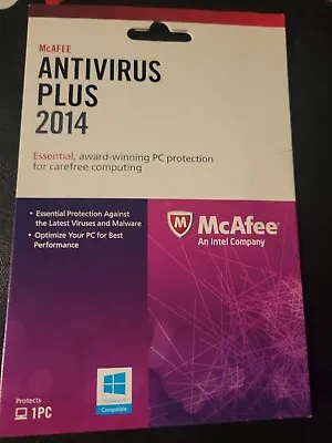 Mcafee Antivirus Plus 2014 For 1 PC • $4.99