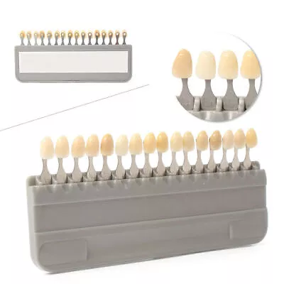 Shade Guide Teeth Dental Materials Durable Porcelain  A1-D4 16 Colors • $15