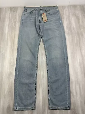 Levi's Mens 505 Light Wash Cotton Regular Fit Straight Leg Jeans 33x34  NWTs • $24.99