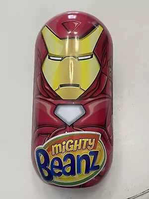 Iron Man Marvel Mighty Beanz Tin Case Comes With 13 Beanz Holds 42 Mighty Beanz • $16.99