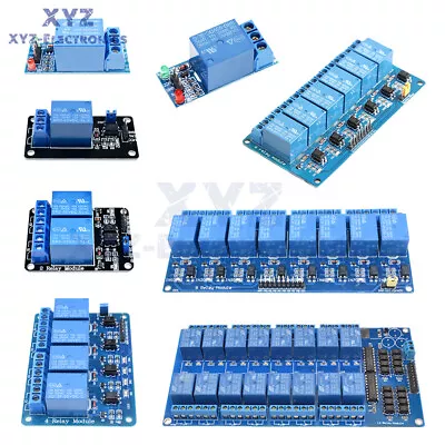 5V 1/2/4/6/8/16 Channel Relay Module Optocoupler Board LED For Arduino ARM AVR • $2.99