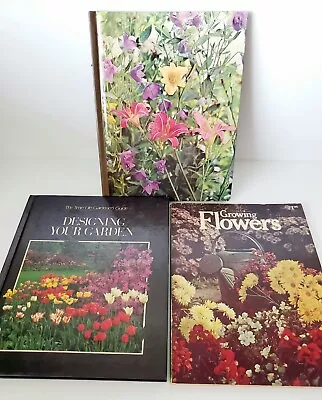 Vintage Gardening Books Designing Your Garden Perennials & Growing Flowers • $27