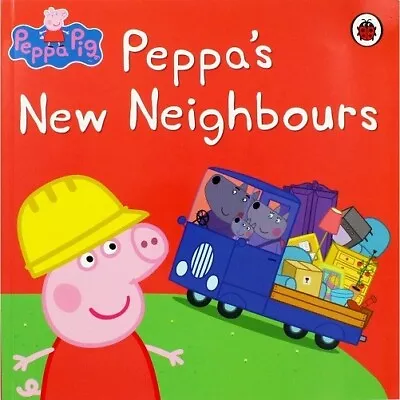 Peppa Pig  Peppa's New Neighbours NEW Paperback Childrens Picture Flat Book • £6.99