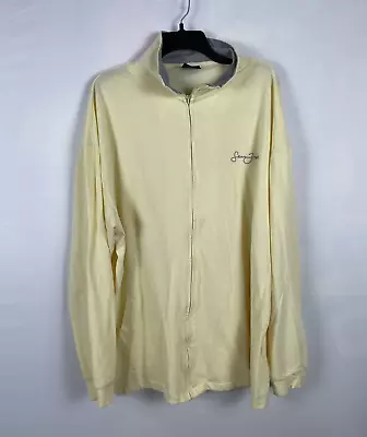 Vintage Y2K Sean John 2XL Yellow Mesh Track Suit Top • $49.99