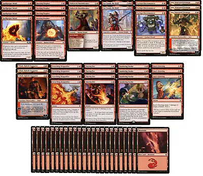 Red Burn Deck - Aggressive - Very Powerful - 60 Card - Modern MTG NM/M! • $26.95