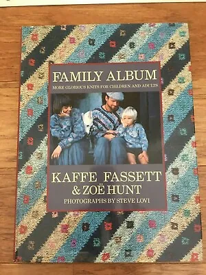  1989 FAMILY ALBUM Kaffe Fassett & Zoe Hunt HB DJ Squares Plaids Stripes Mosaics • $19.95