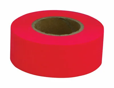 C.H. Hanson 150 Ft. L X 1.2 In.   W Plastic/PVC Flagging Tape Fluorescent Red • $6.99