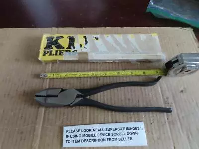 KLEIN TOOLS  Ironworker's Pliers Aggressive Knurl 9-Inch 213-9ST BRAND NEW • $10.50