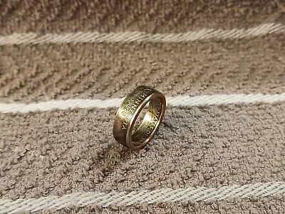 Minnesota Handcrafted Washington Quarters Coin Ring Size 8    2005 • $16.50