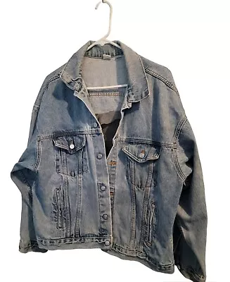 Size L - Vintage Miller Lite Milwaukee Summerfest Denim Jean Jacket Made In USA • $49.99