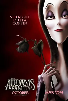 The Addams Family Movie Poster (Morticia)  - 11 X 17 - Animation (2019) • $13.96