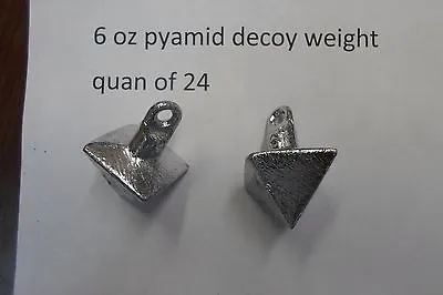 2 Dozen  6  Oz  Pyramid Duck Goose Decoy Weight Anchor • $24