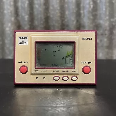 NINTENDO Helmet Game & Watch Vintage Console In Good Condition (CN-07) 1981 • $149